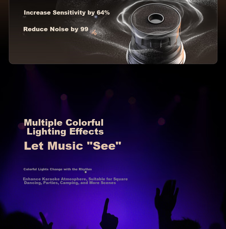 Aiwa AH-22 [Xiaodu AI Voice] Portable Handheld KTV Bluetooth Square Dance Speaker, RGB Camping Party Outdoor Karaoke Speaker All-In Home Dual Microphone Graduation Gift 9