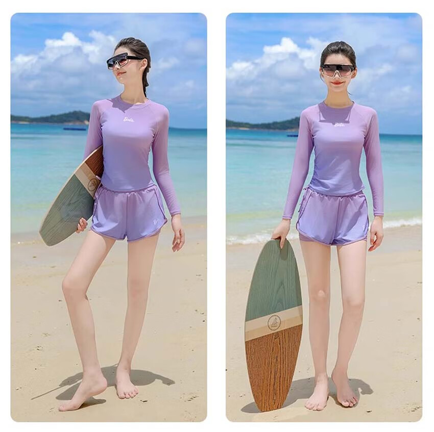 Barbie Swimsuit Set for Women, Hot Spring Outfit, Plus Size Slimming Swimwear, Elegant Conservative Two-Piece Vacation Swimwear 12