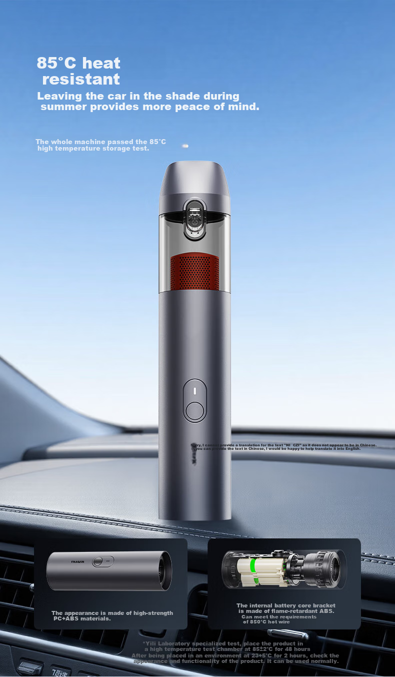 Yili Car Vacuum Cleaner, Portable Desktop Vacuum Cleaner, High-Power Vacuum Cleaner, Wireless Handheld Vacuum Cleaner for Home And Car Use, Integrated Suction And Blowing Function, Suitable for Bedding, Carpets, Pet Hair, And Cat Lint Removal 6