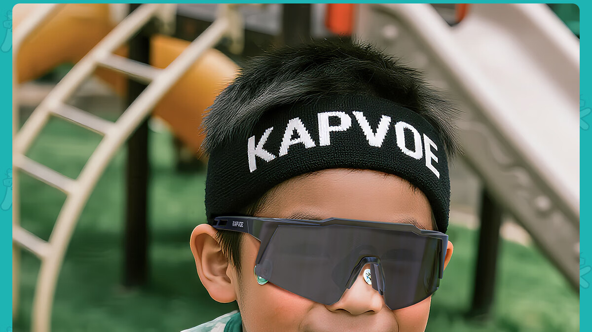 KAPVOE Kids Pilot Sports Sunglasses Running Cycling Glasses Children Speed Skating UV Protection Goggles Unisex 22
