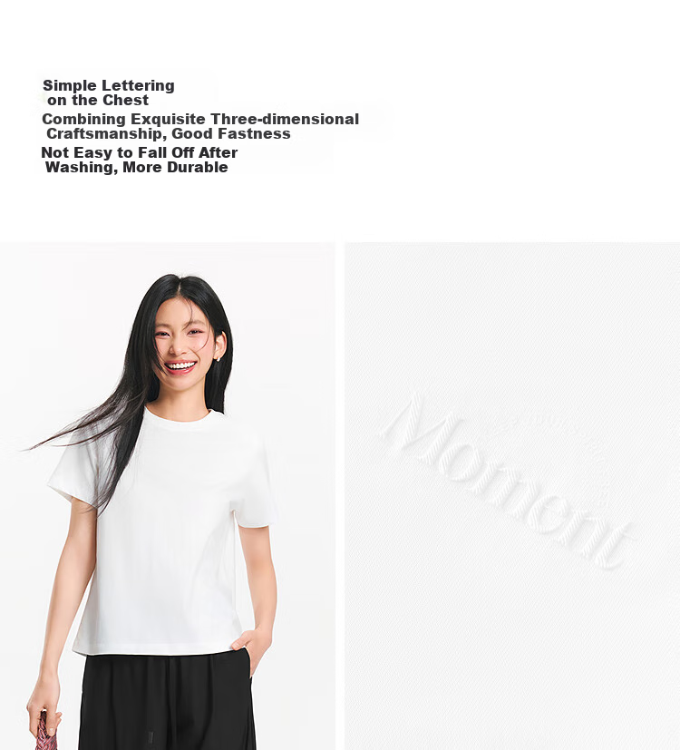 Semir Women's Short-Sleeve T-Shirt, Summer Cropped Style, Regular Shoulder, Slim Fit, Slimming Effect, Printed Top, 101325100017 4