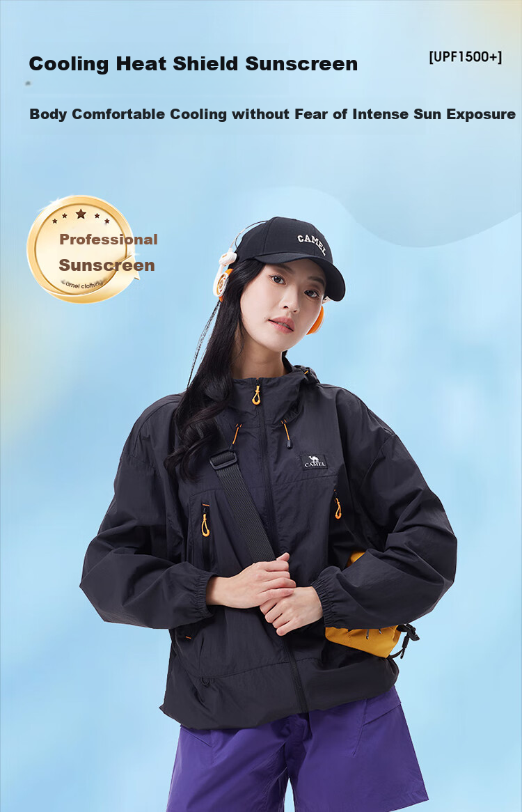 CAMEL Outdoor Sunscreen Jacket Unisex Spring Summer UV Protection Lightweight Coat [Wang Junkai Edition] 28