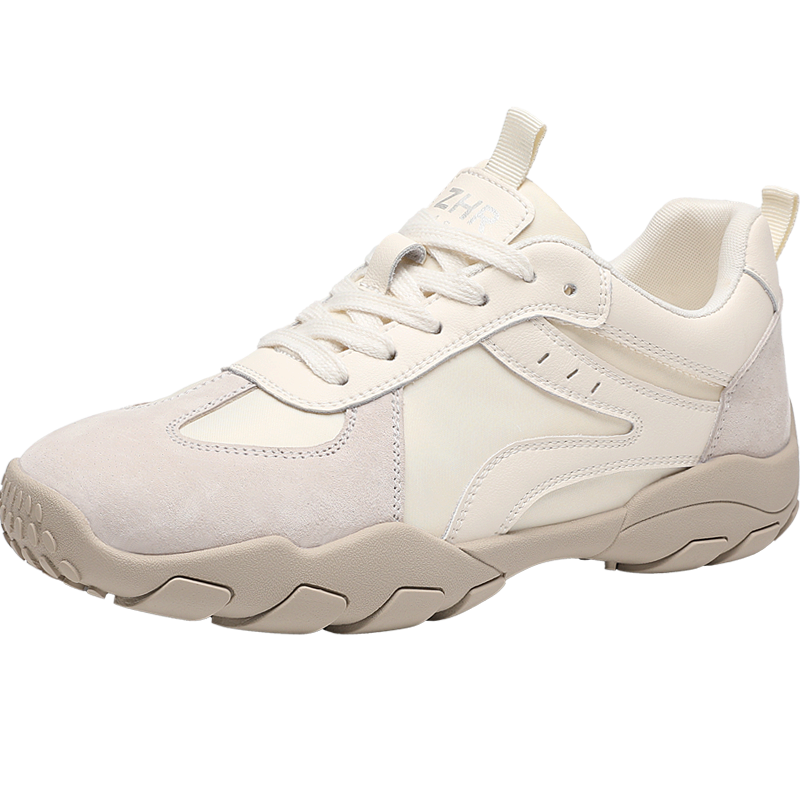 ZHR Outdoor Sports Shoes for Women, Retro Style Hiking Casual Sneakers, Soft Sole Training Shoes for Women, QS52 Beige Size 35