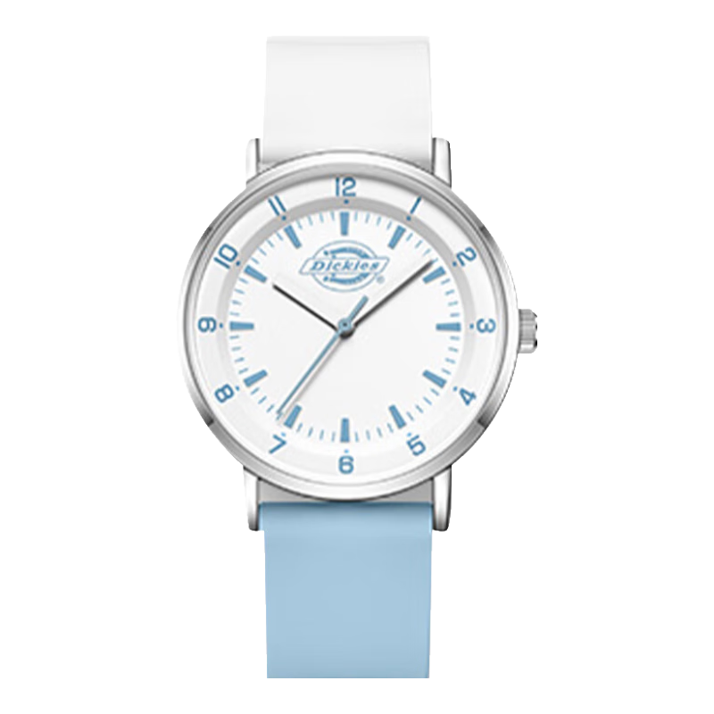 Dickies Student Watch for Women, Girls' Watch for Middle And High School Students, Analog Exam Watch with Silent Function, Birthday Gift, Model 539, Blue