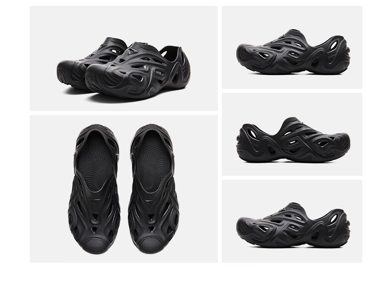 PEAK Taiji Qu Lang Su Xi Shoes for Men, Summer Outdoor Sports Sandals, New Soft-Soled Non-Slip Hole Shoes, DL520791 36
