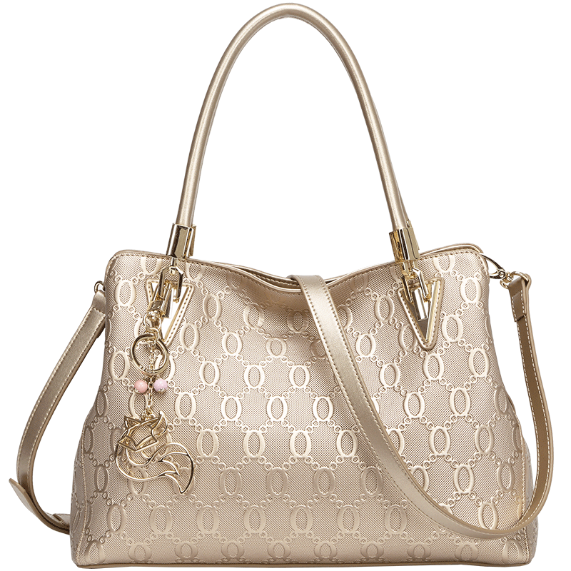 FOXER Leather Women's Handbag, Large Capacity Shoulder Crossbody Tote Bag with Gift Box, Mother's Day Gift for May 20th