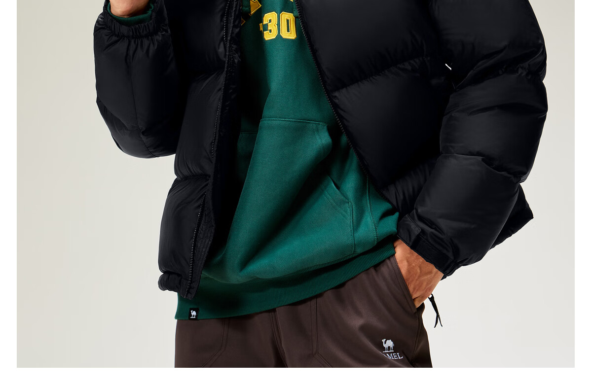 CAMEL Huoyanshan 2.0 down Jacket for Men, Winter New Style, Thickened Warm Puffer Coat, Short Outerwear M13CR07066E 26