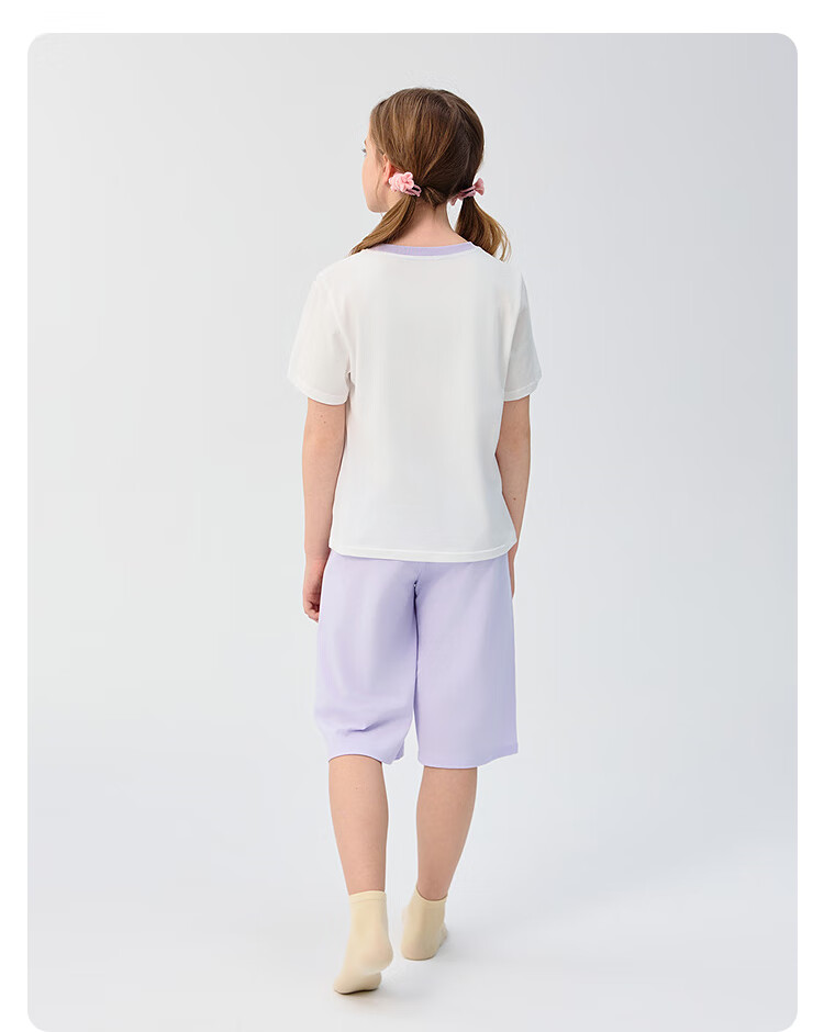 Balabala Kids Pajama Set Boys Girls Homewear Toddler Older Children Air Conditioning Clothes Summer New Pure Cotton 15
