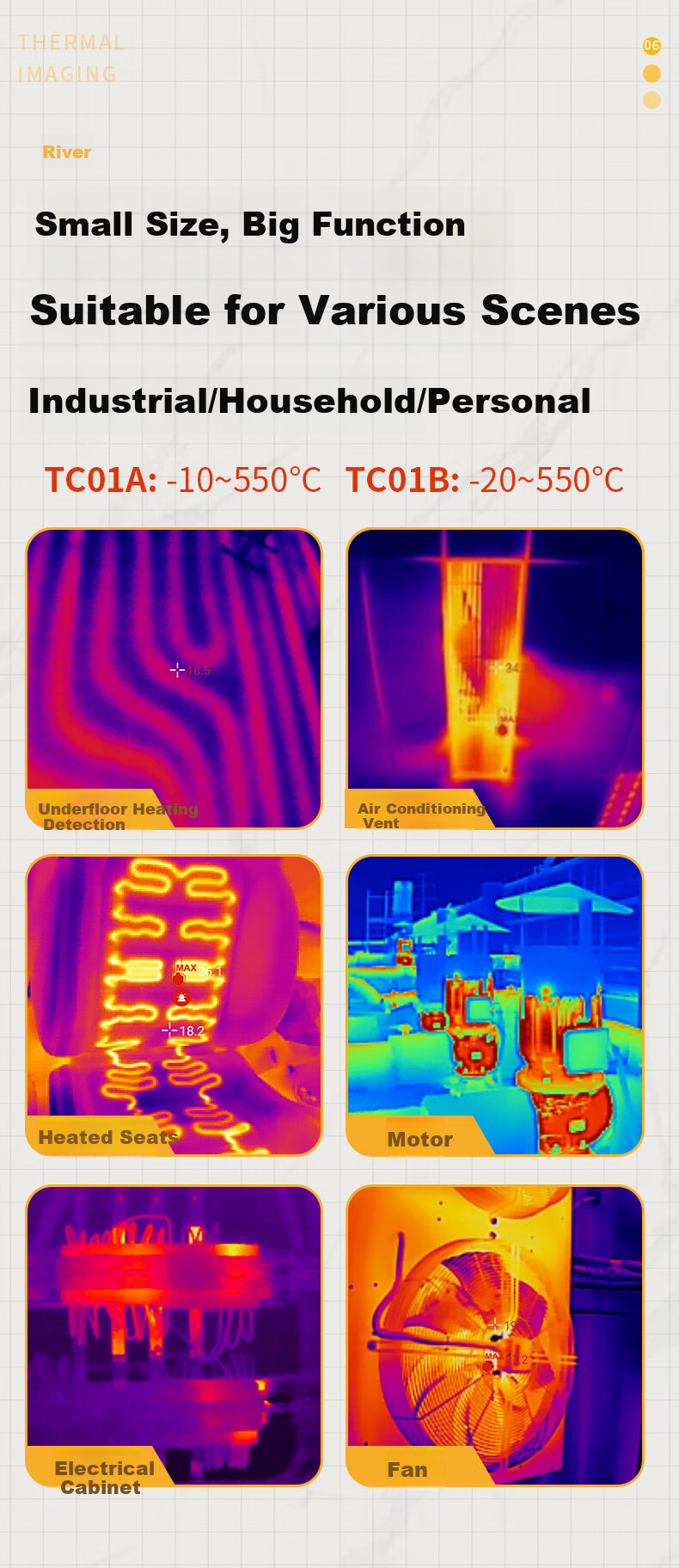 FLUKE TC01A Smartphone Thermal Imager, Thermal Imaging Night Vision Device, Infrared Thermometer, High-Definition Thermal Imager 11
