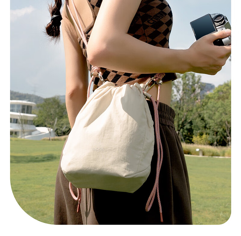 Llano S8 Cloud Sensor Camera Bag Multifunction Drawstring Shoulder Chest Bag Photography Crossbody Casual Travel Universal for Fuji Sony Canon Ricoh Instax Mirrorless Accessories 2