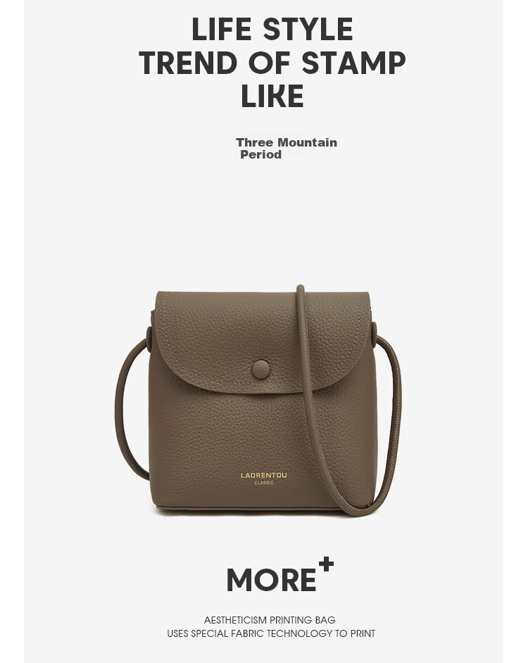 Laorentou Top-Grain Leather Women's Handbag, Large Capacity Shoulder Bag, Crossbody Bag, Phone Pouch, Valentine's Day Gift for 520 11