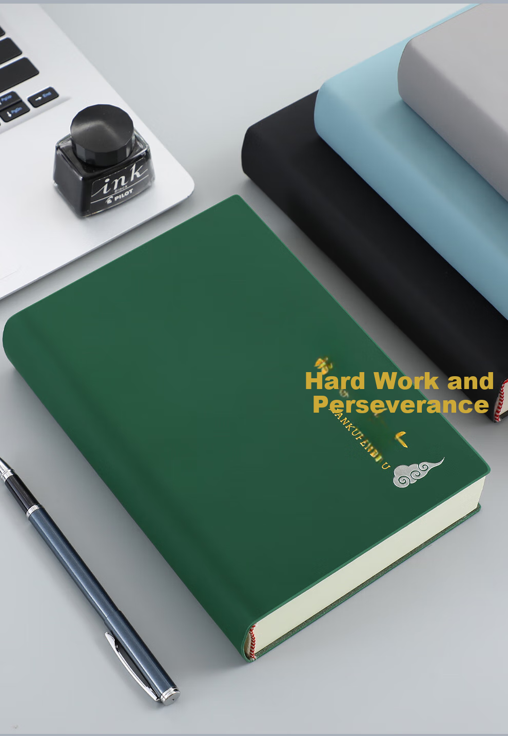 Jiaranheng [Lasts 2 Years] B5 Extra Thick Notebook, High-Quality Soft Cover, 16K Journal, 380 Sheets, 760 Pages, College Student Exam Preparation Book, Blank Inner Pages, Customizable 15