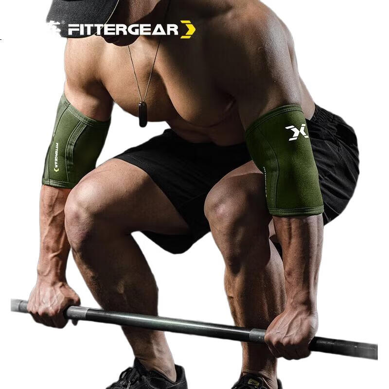 Налокотник FITTER GEAR для силовых тренировок, профессиональный, для пауэрлифтинга и жима лежа, размер M, черный