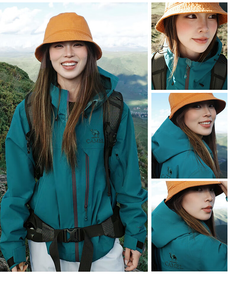 CAMEL (CAMEL) 【Wang Junkai's Choice - Rain God Cruiser】Outdoor 3-in-1 Fleece Assault Jacket 2025 New Model Coat 3