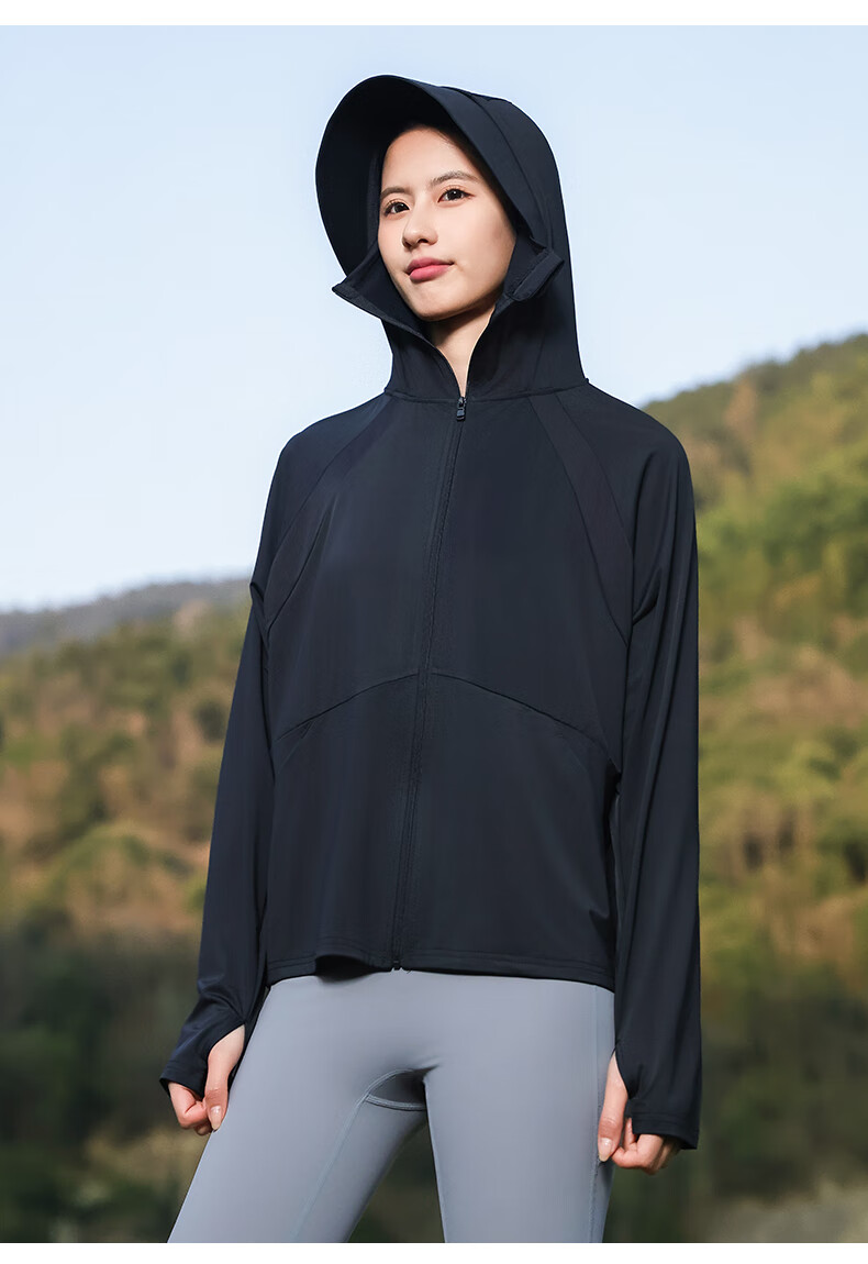 Combo Summer New Self-Operated Women's Sun Protection Jacket UV Protection Outdoor Breathable Thin Ice Silk Cycling Coat Sunproof Clothing 38