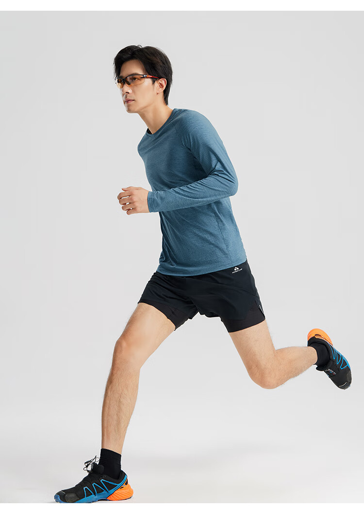 Toread Quick-Dry Long Sleeve T-Shirt Men Outdoor Summer Moisture-Wicking Breathable Ultra-Thin High Elasticity Sports Hiking Mountaineering Base Layer Shirt 15