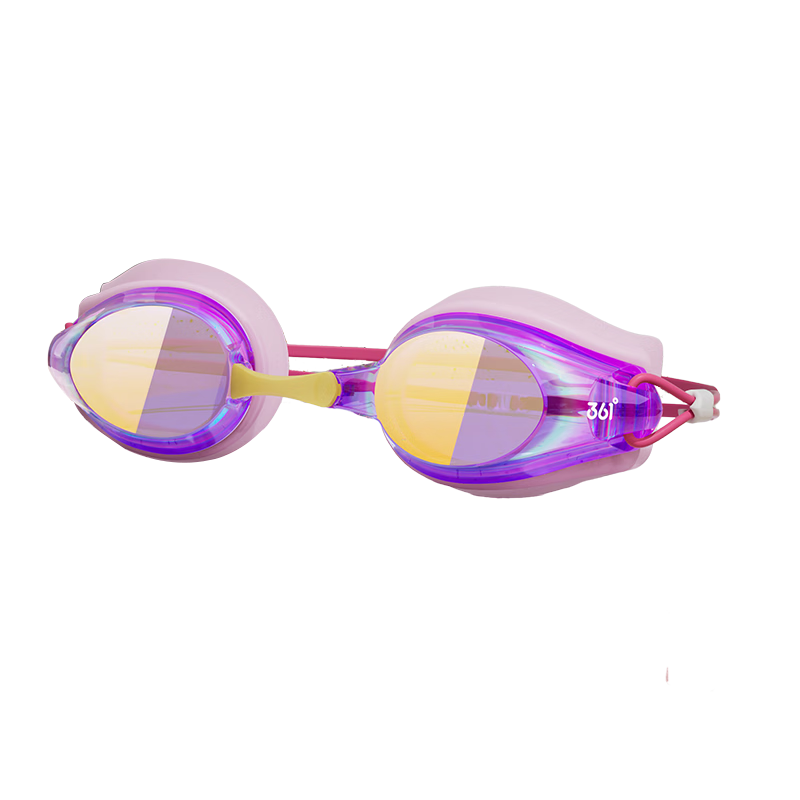 361° Youth Swimming Goggles Children Electroplated Anti-Glare HD Anti-Fog Professional Training Swim Glasses Blue