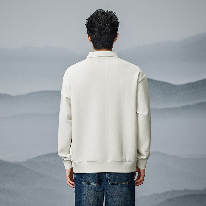 HLAHLA Men's Autumn Sweatshirt 25 Mountain Series Seven Meiji Long Sleeve
