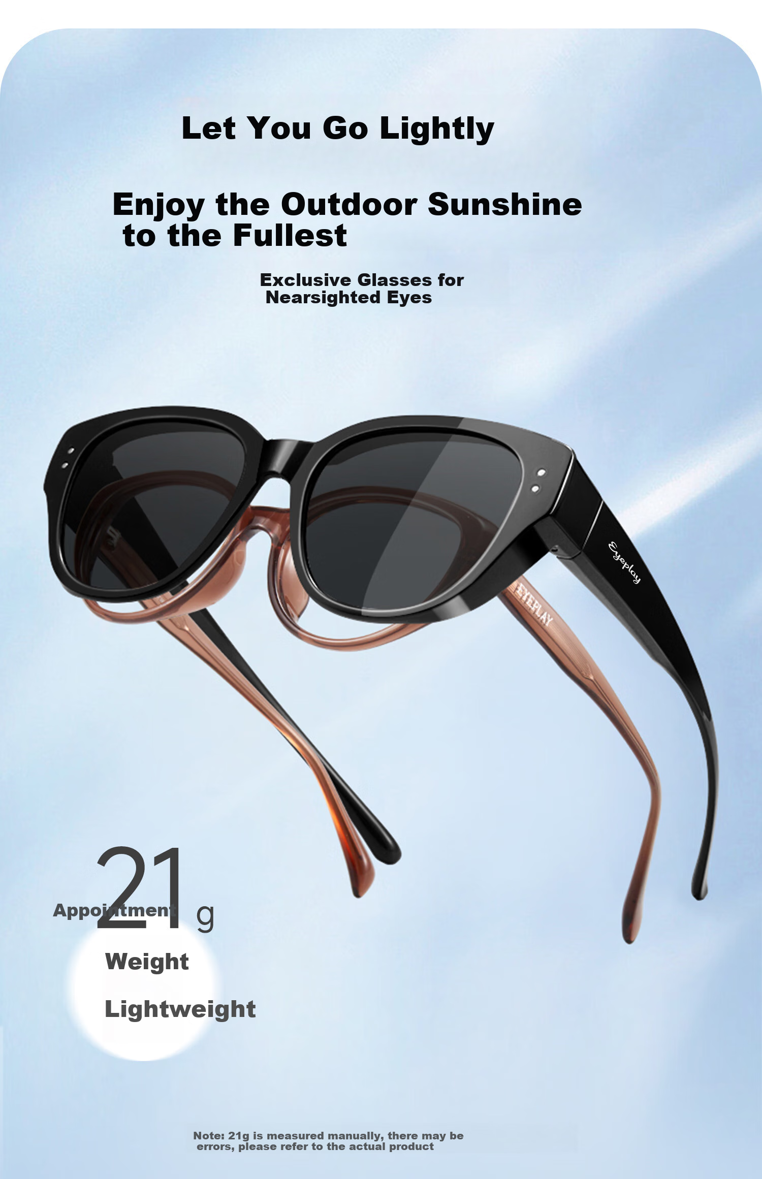 EYEPLAY Polarized Sunglasses for Women [Compatible with Prescription Lenses] Sunglasses for Men Driving Fishing 31027SP 3