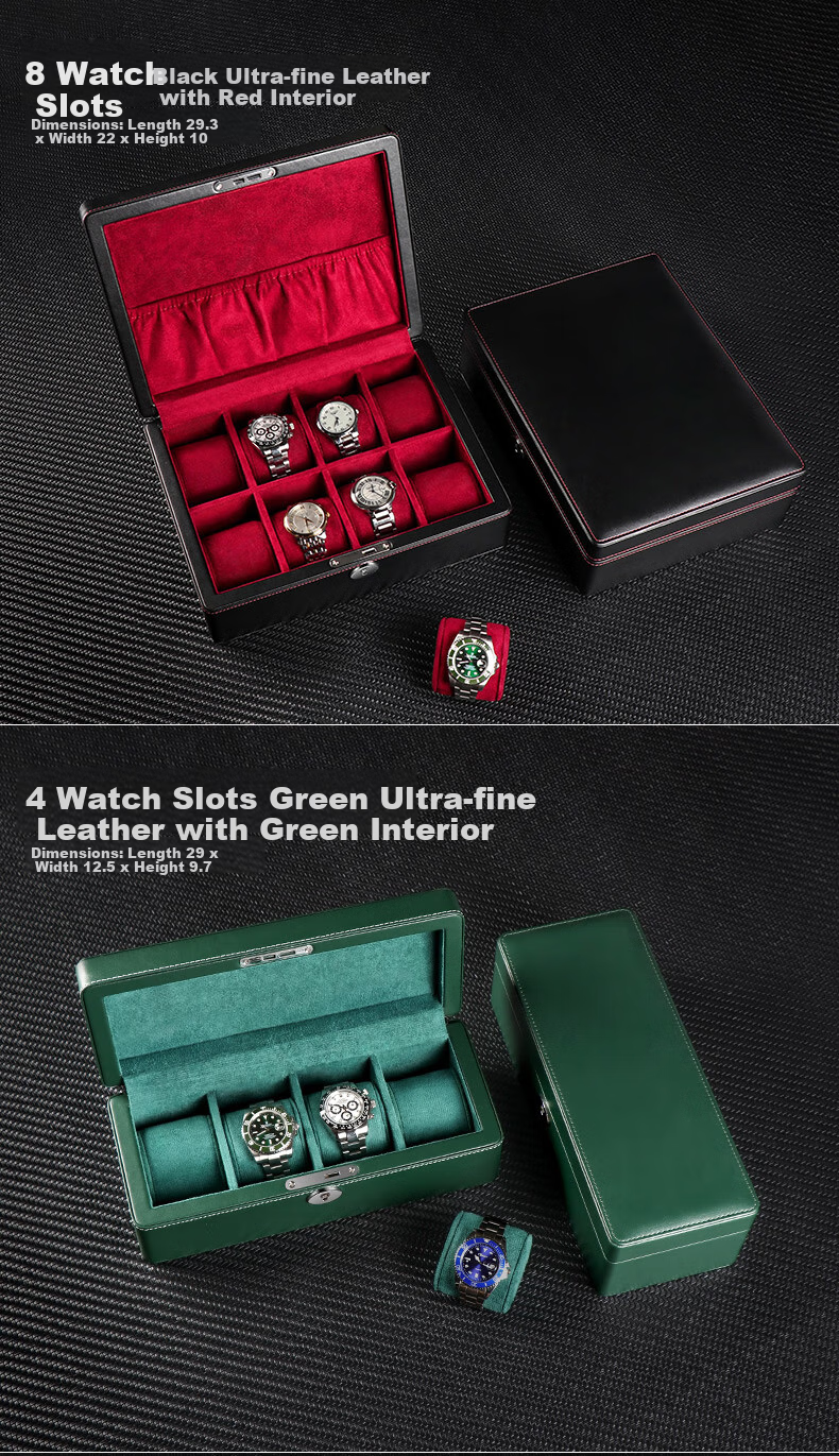 DrikLux Watch Box, Mechanical Wristwatch Case, Storage Box for Watches, Home Organizer Box, Gift for Elders, Husband, Birthday And New Year Present 10