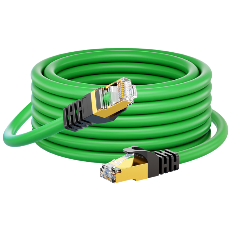 CABLE CREATION CAT6A High Flexibility Industrial Grade Patch Cable Network Cable 10 Gigabit Shielded Ethernet Cable for Data Center Engineering, Heat Resistant Computer Broadband Home Pre-Made Patch Cord 1m