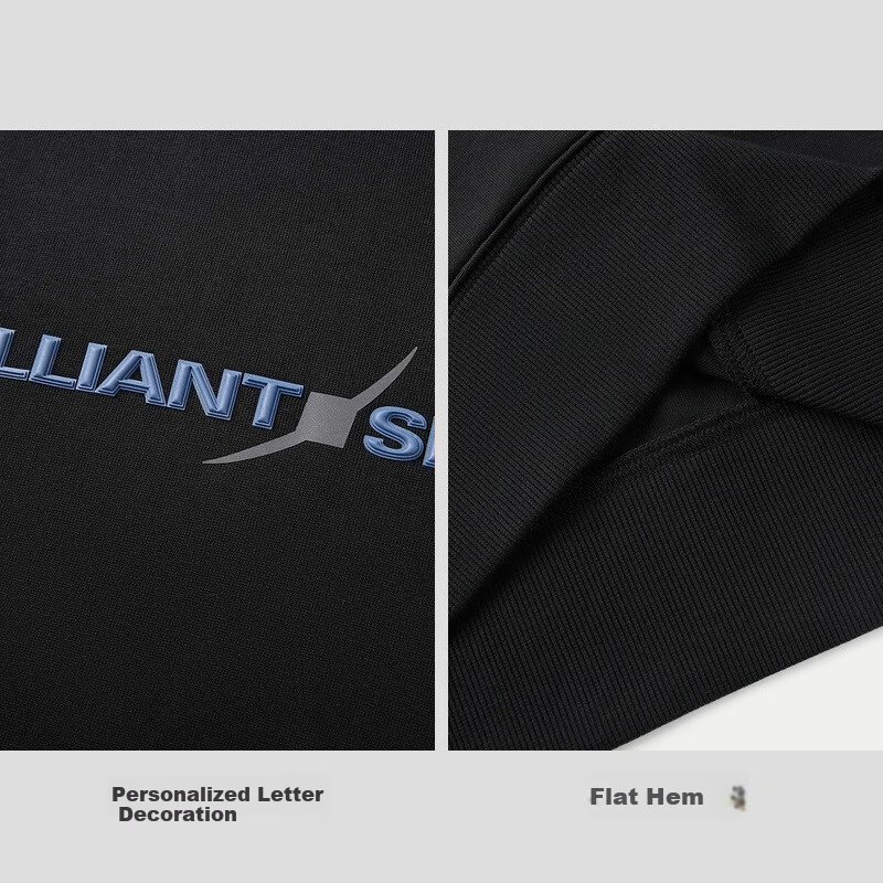 HLA Sweatshirt for Men, Spring 2025, Light Business Aerospace Series, Hooded Simple Long-Sleeve Men's HNZWW1J006A