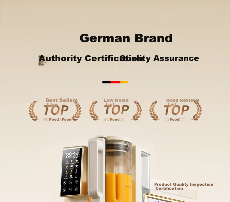 CAPOSI German [0 Coating | Water Bean Separation] Steam Blender, Fully Automatic No-Cooking 2026 New Quiet-Operating Soy Milk Maker, Pulp-Free Home Use Self-Cleaning Multi-Grain Baby Food Processor 5