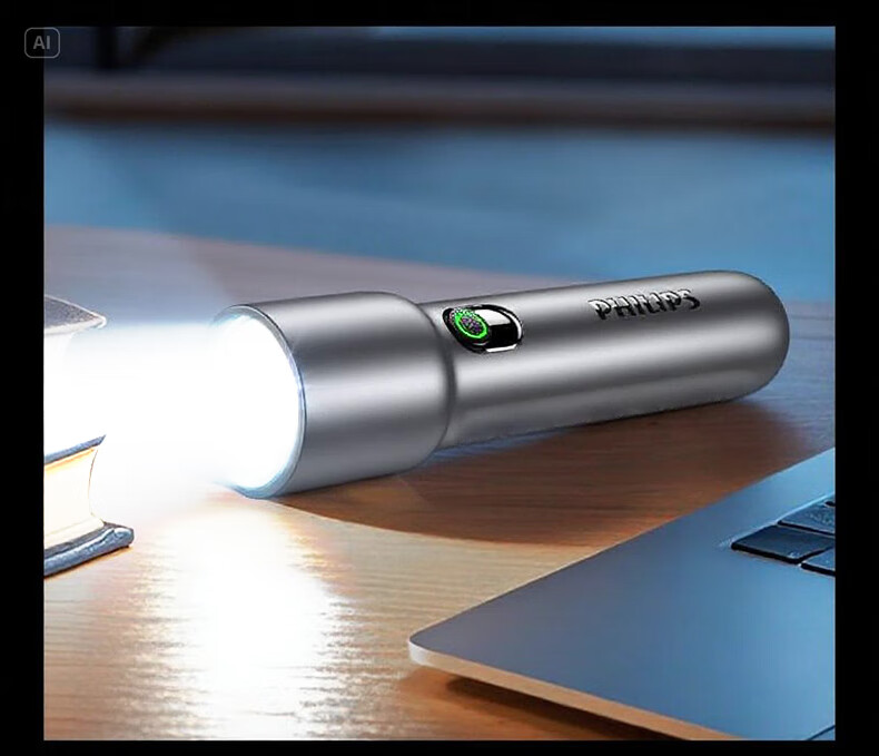 PHILIPS High Brightness Flashlight Portable Mini Tactical Outdoor Emergency Light 22