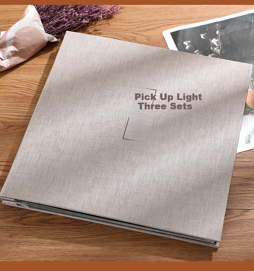 Longe Photo Album, Self-Adhesive Laminated Cover, 6-Inch DIY Memory Book, Couple Photo Album, Large Capacity Family Photo Time Capsule (18-Inch Black Card), Photo Book 9