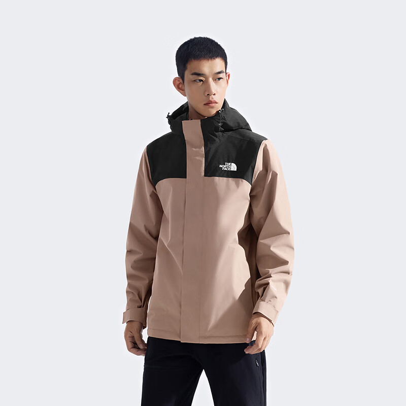 The North Face Men's Outdoor Windproof And Waterproof Hardshell Jacket, Model 8DX1, Gray/DHL, Size 3XL