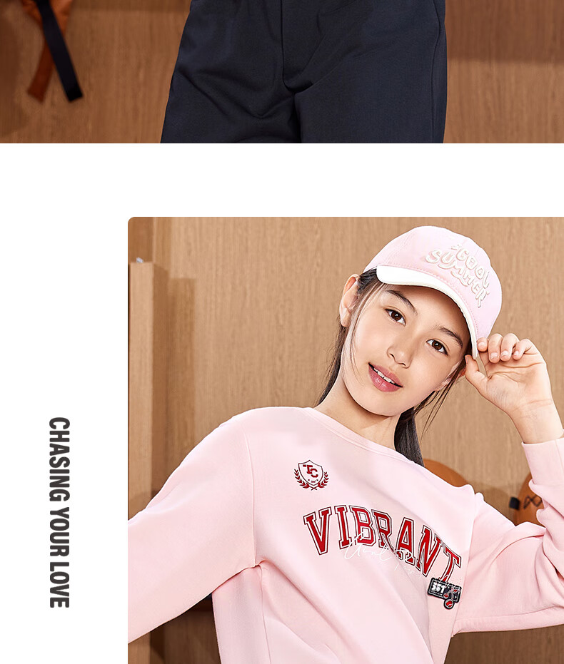 361° Children's Clothing, Kids' Sweatshirt, Autumn 2025, for Older Girls, Skin-Friendly, Soft, Elastic, Round Neck, Versatile Sweatshirt, Purple, Size 160 3