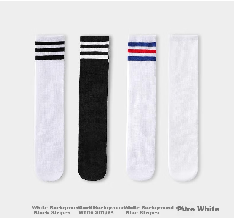 LangSha Children's Socks, Girls' Mid-Calf Socks, Spring And Summer Mesh Breathable, Girls' Preppy Style Versatile School Uniform Socks, XL 12