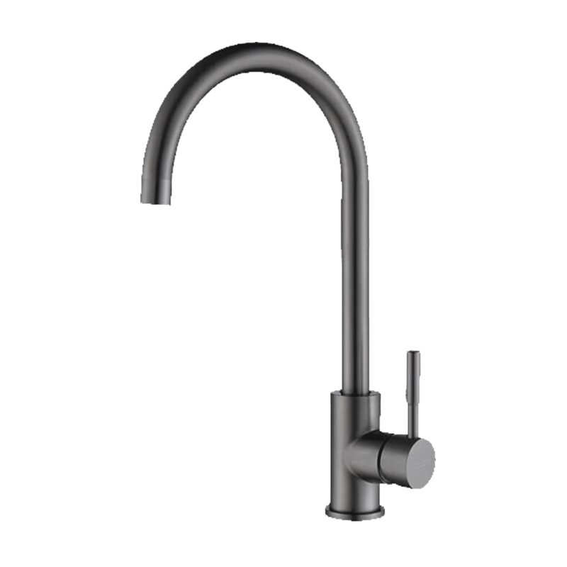 Submarine L3041XH Stainless Steel Kitchen Faucet Single Hole Rotatable Cold and Hot Water Gunmetal Gray