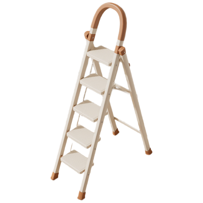 DU PONT Household Folding Indoor Step Ladder Thickened Carbon Steel Multifunctional Safety 5-Step Ladder