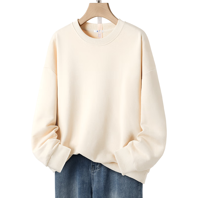 Warrior Women's Crew Neck Sweatshirt 2026 New Spring Autumn Fashion Petite Stylish Hoodless Loose Long Sleeve Top Jacket