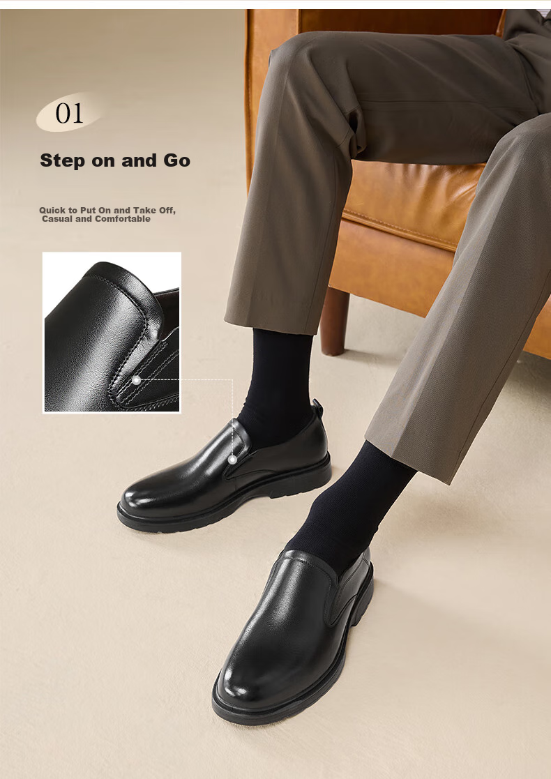 Bata Commuter Business Leather Shoes Comfortable Cowhide Men's Dress Shoes Wedding Shoes 25002AM5 Black (Perforated) Size 38 22