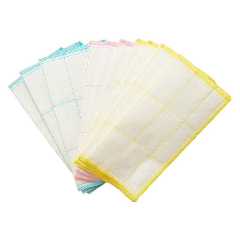 JD Original Cotton Soft Cleaning Cloth, Dishwashing Cloth, Absorbent, Cleaning, Degreasing, Fiber Towel, Lint-Free, 10 Pieces Per Pack
