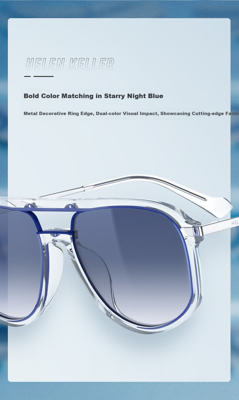 HELEN KELLER Sunglasses for Men And Women, Non-Polarized HUD Car LCD Driving Glasses H2215N39 4