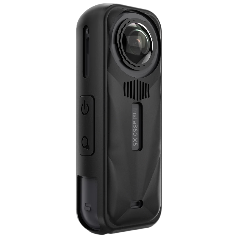 Qiye Silicone Case, Protective Cover for Lens, Soft Rubber, Suitable for Insta 360 X5 Panoramic Camera, Instax5 Accessories, Lanyard, Insta X5