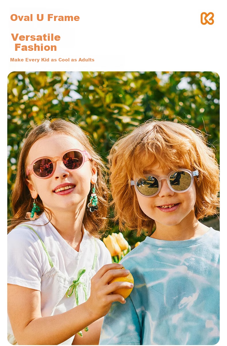 Kigo 2025 Children's Polarized Sunglasses, UV Protection, Children's Day Gift, Sunset Orange (Ages 3-6) 16