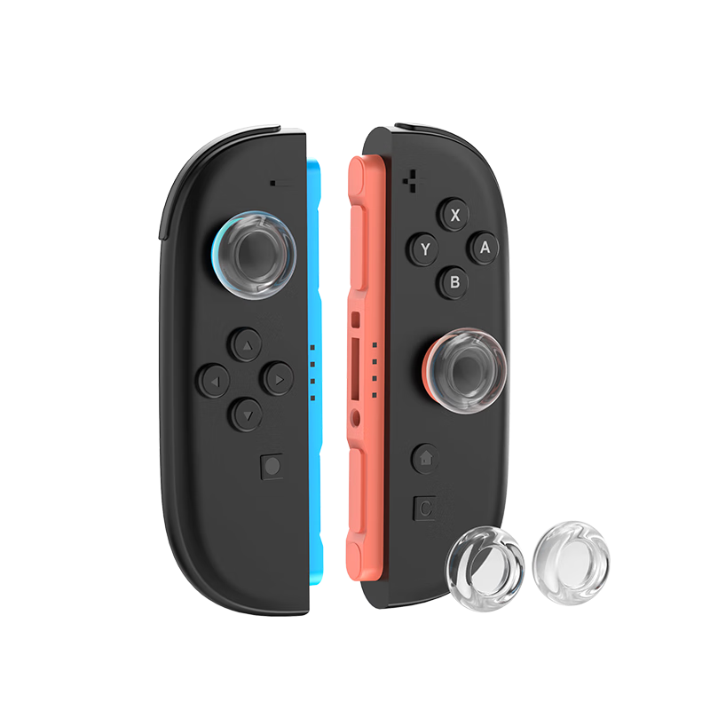 Liangzhi Compatible with Nintendo Switch Joy-Con Controller Replacement Caps, Second Generation Detachable Handle Transparent Joystick Head Repair Cap, NS2 Dedicated Accessory L1064
