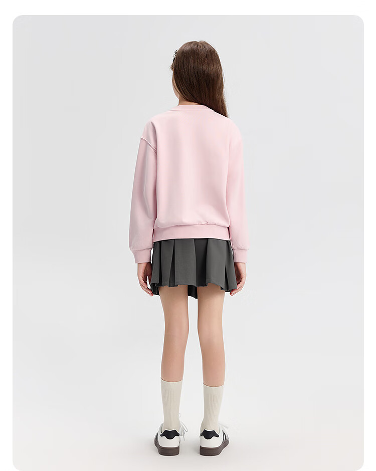 BALABALA Children's Clothing, Girls' Sweatshirt, Autumn T-Shirt for Older Kids, Sweet And Fashionable, 208325121002 6