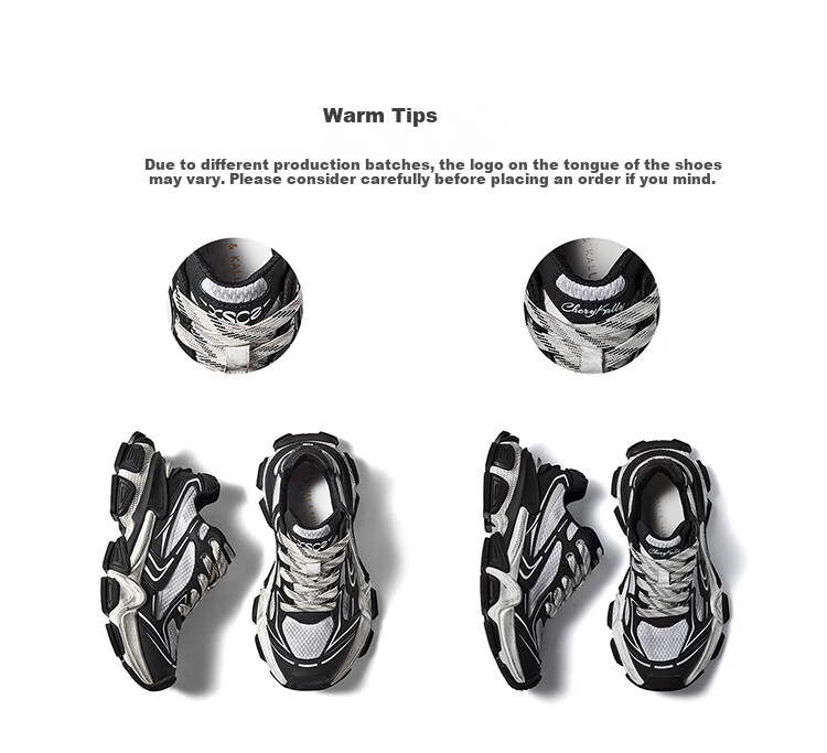 CHERY KALLY [Huang Yi/Hou Minghao Same Style] Thick-Soled Heightening Women's Shoes, 2026 Autumn Casual Sports Dad Shoes for Women, 4009 7