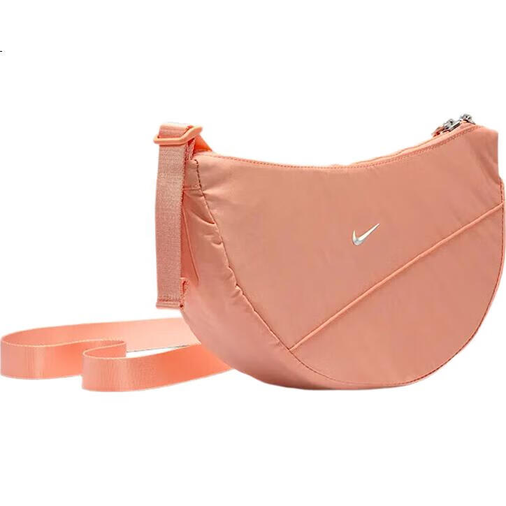 NIKE Men's And Women's Shoulder Bag, Sports Bag, Crossbody Bag, Casual Bag, HQ4370-844 Apricot/matte Silver, One Size Fits All