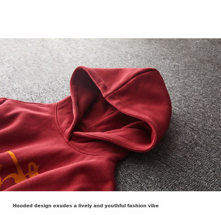 Dme Hoodie Dress for Women, Spring And Autumn Season, Red Hooded Straight Long-Sleeve Loose Sweatshirt Elegant Dress, China Red, S 6