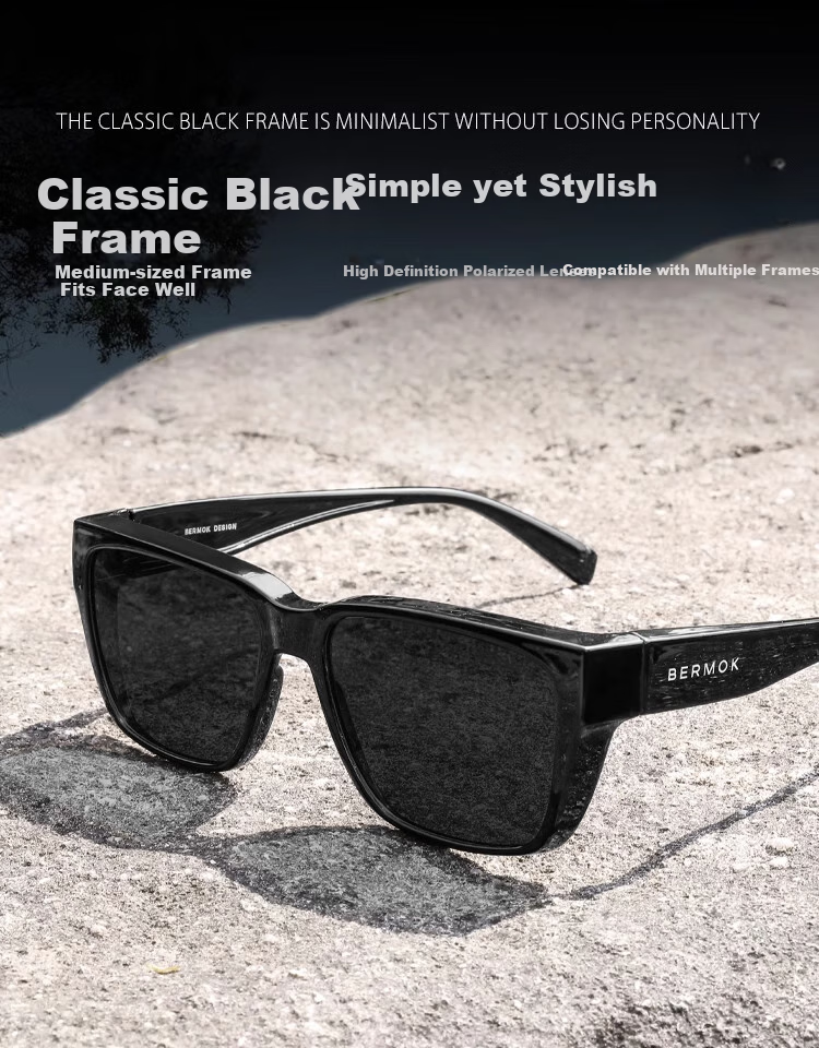 Bertha Anti-Glare Night Vision Goggles for Driving at Night, Anti-Glare Polarized Myopia Glasses for Drivers 3