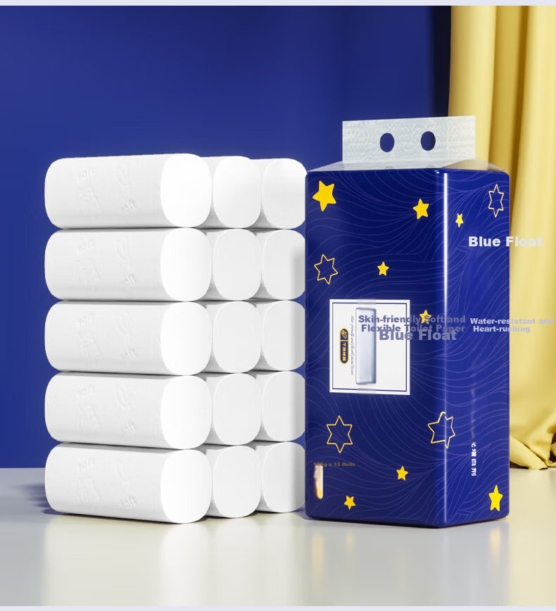 Lam Pure Coreless Toilet Paper, 5-Ply, 160g*15 Rolls, Thickened Tissue Paper, Bathroom Paper, Hand Towels, Wood Pulp Paper, High Gram Weight, for Home And Commercial Use 9