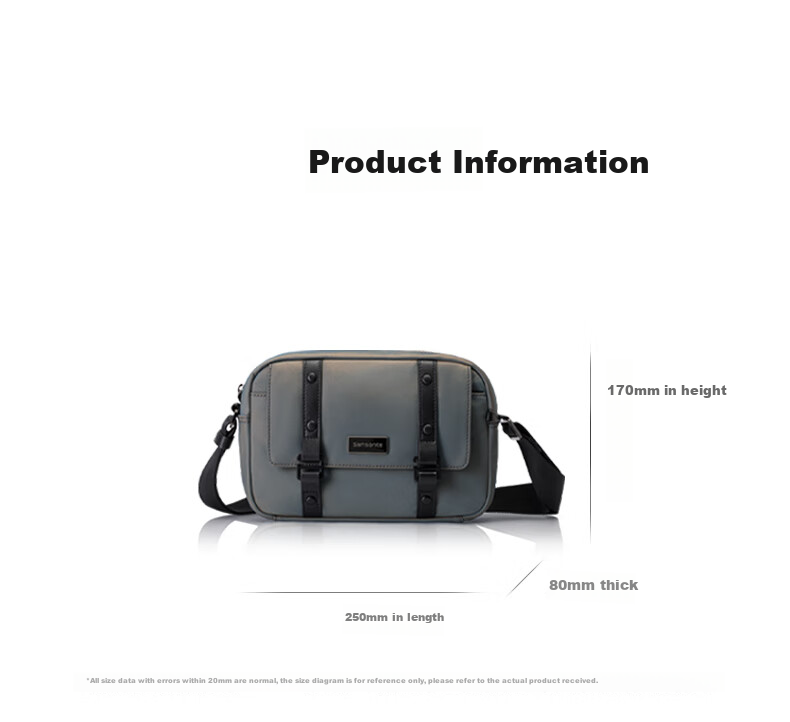 Xinxiuli Men's Boyfriend Bag, Shoulder Crossbody Bag, Casual Bag, Travel Bag, LUCIA Fashion Trendy Men's TM7*04014 7