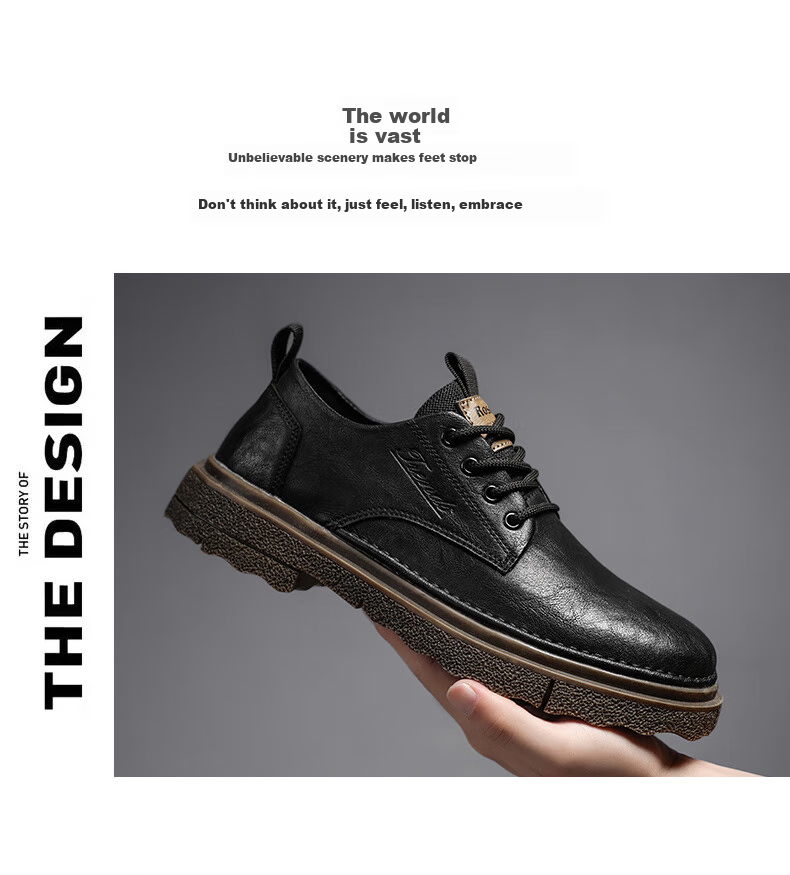 CALIFBULL Men's Shoes, Autumn And Winter Men's Style, Height-Increasing Casual Leather Shoes, Derby Business Formal Thick-Soled Leather Shoes, Black And Brown, Size 40 3