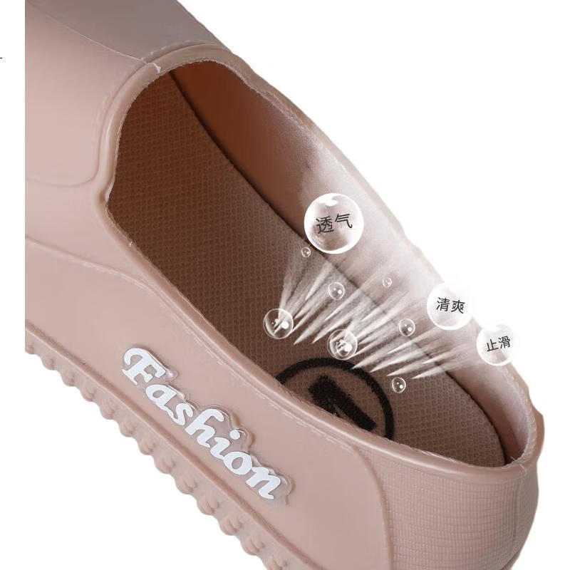 FOOTOPPO Women's Rain Boots, Ladies' Short Waterproof Shoes, Non-Slip Rubber Shoes, Summer Low-Top Adult Waterproof Boots, Fashionable Women's Overshoes